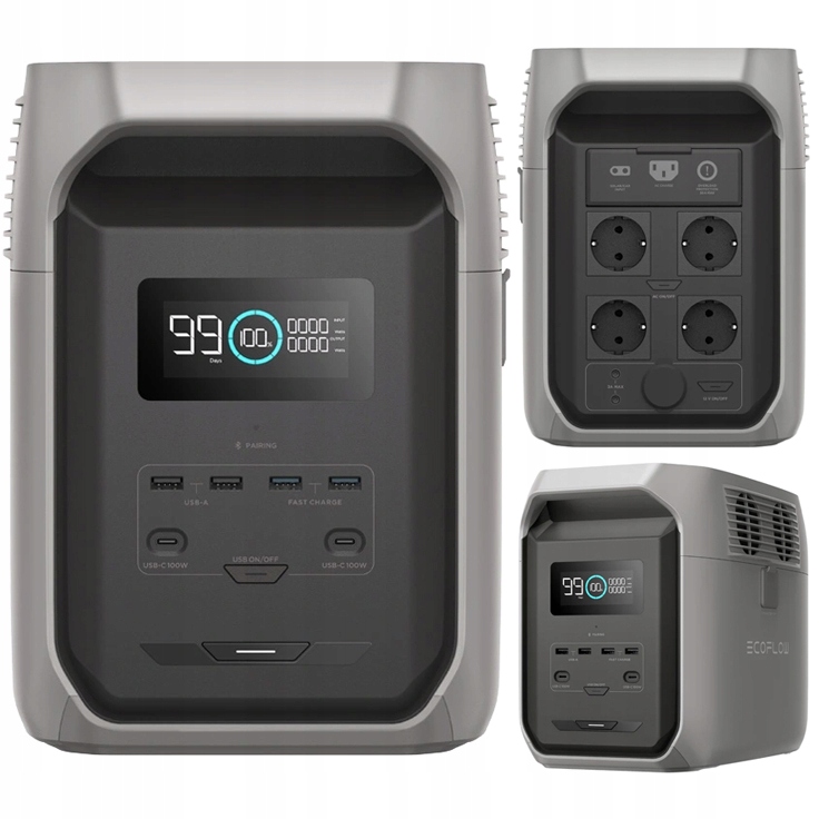 Napájacia stanica Ecoflow Delta 3 1500 Wh Bank energie