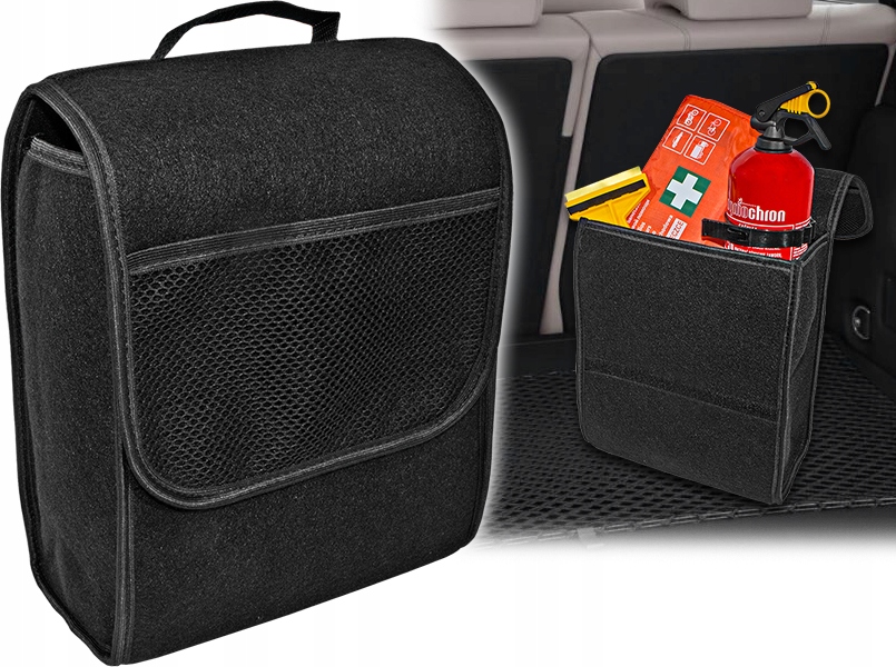 

Czarna Torba Do Bagażnika Organizer Kuferek