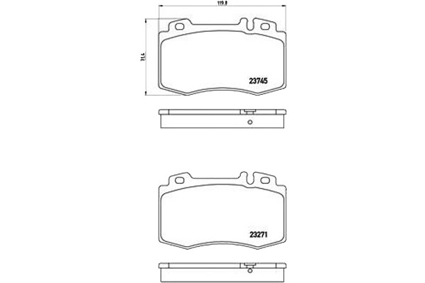 Brembo Brzdové Destičky Mercedes W211 E-class 02-0