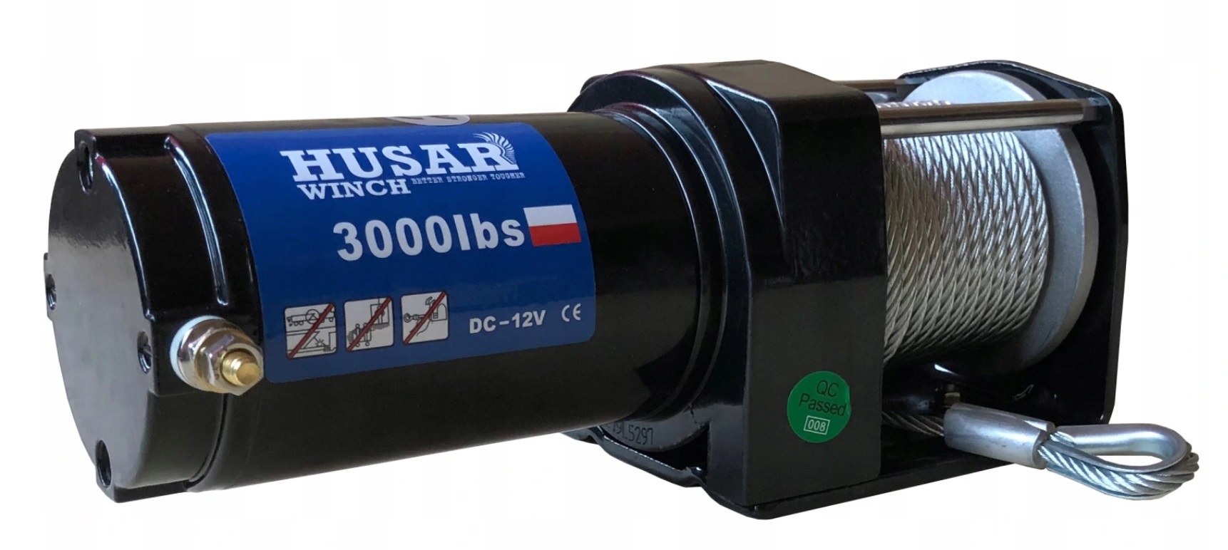 Wyciagarka elektryczna Atv 3000LBS HUSAR pilot Manufacturer HUSAR