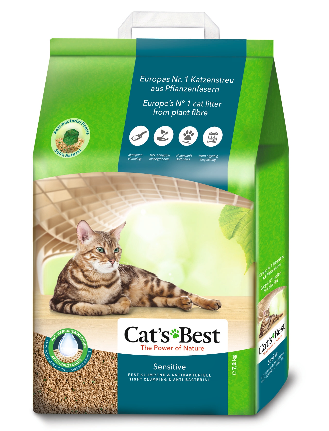 Levně Rettenmaier Polska Jrs Cats Best Sensitive 20l/7,2kg Stelivo pro kočky Cats Best Sensitive 20l/7,2kg