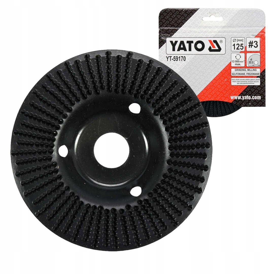 Konvexní kotouč 125 mm Č.3 na dřevo Yato YT-59170