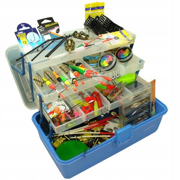 Skrzynka Wędkarska zestaw 246 akcesoriów spławik grunt spinning