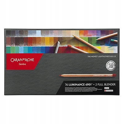 Pastelky kreslící Luminance 6901, Caran d'Ache, 76 barev