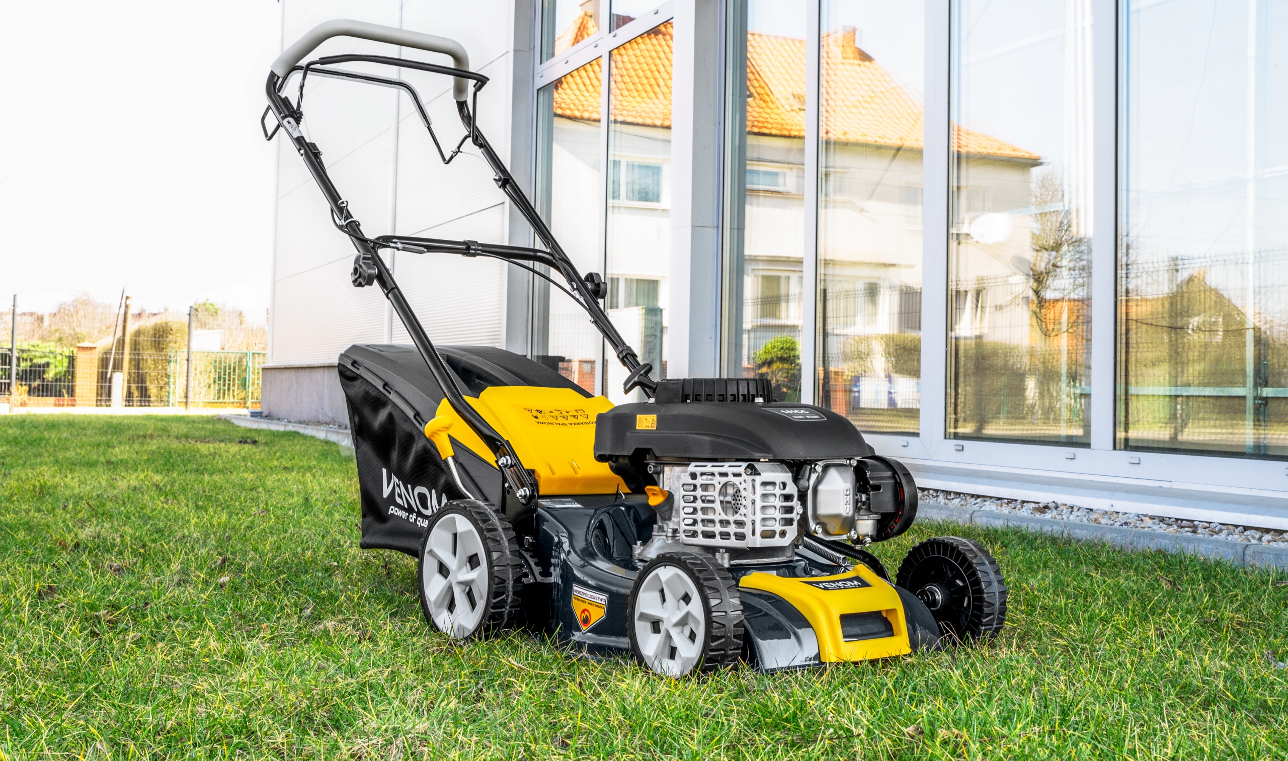 MOCNA KOSIARKA SPALINOWA VENOM 41CM POTĘŻNY SILNIK Z NAPĘDEM ZESTAW 9W1 XXL Seria SM41