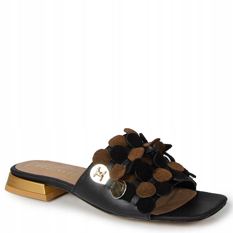 Boccato 1172 Černohnědé Elegantní Kožené Nazouváky 41