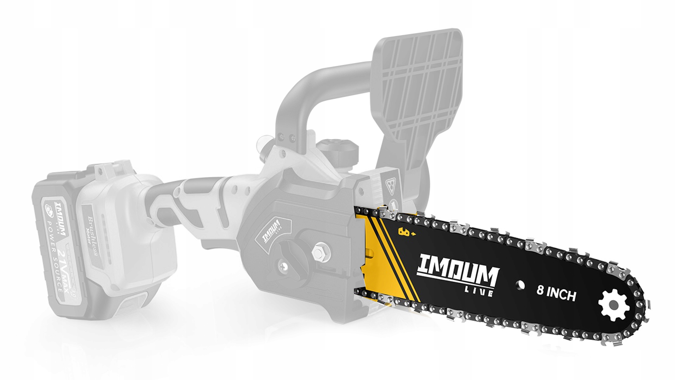 PROWADNICA + ŁAŃCUCH DO MINI PIŁY ŁAŃCUCHOWEJ 8'' DLJ08 IMOUM Marka Inny producent