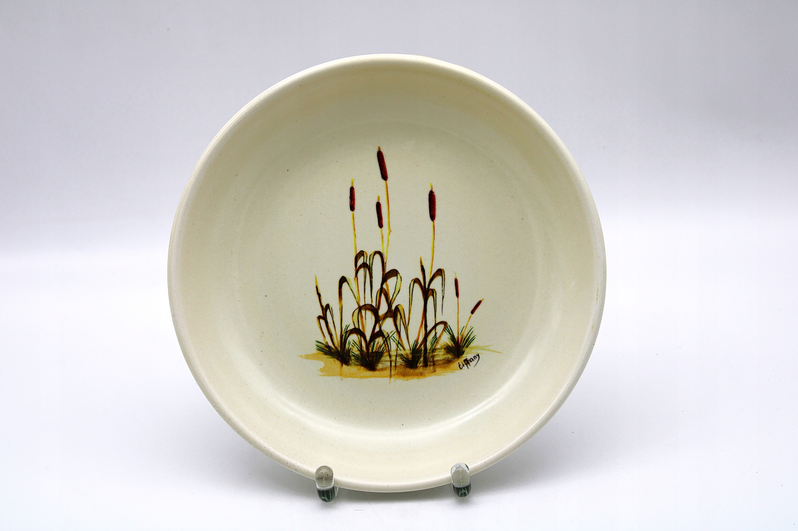 STARY CERAMICZNY TALERZ TIFFANY