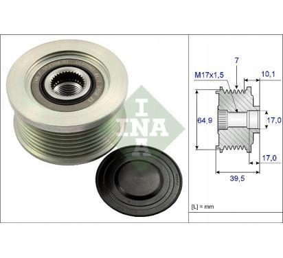 INA SPRZEGLO ALTERNATORA NISSAN PATHFINDER Producent części Schaeffler INA