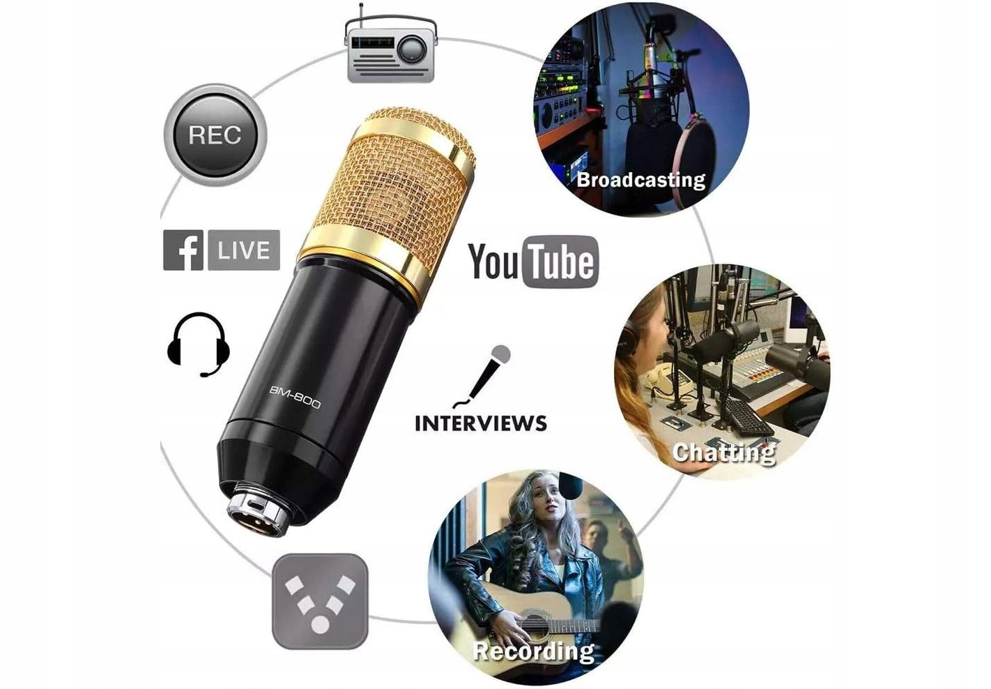 Mikrofon pojemnościowy studyjny ALPOWL V8S- !!! OKAZJA !!! Kod producenta V8S