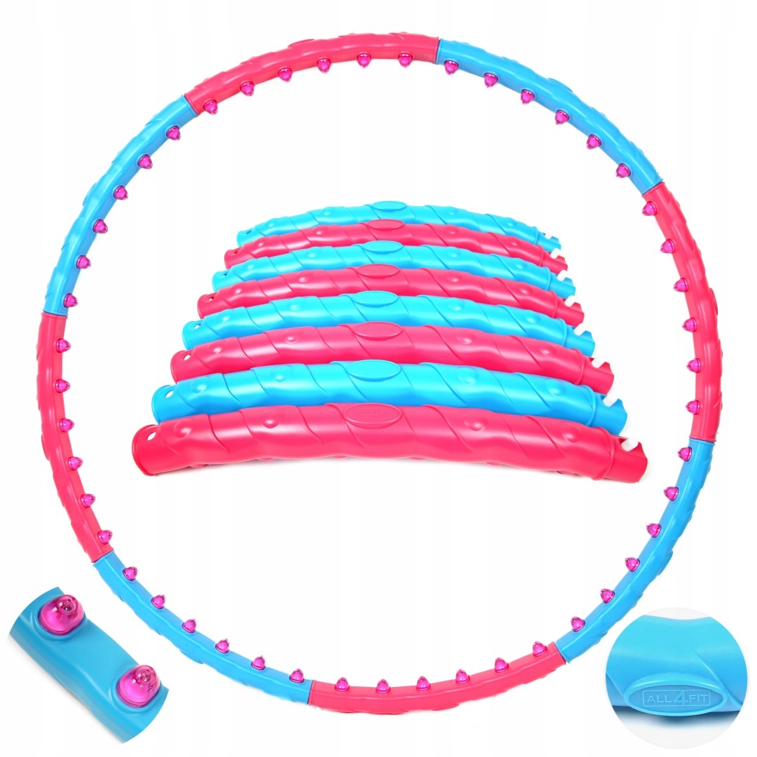 HULAHOP ALL4FIT ODCHUDZAJĄCE SKŁADANE KOŁO KULKI MASUJĄCE FIT 108 cm Model WaveHop 5