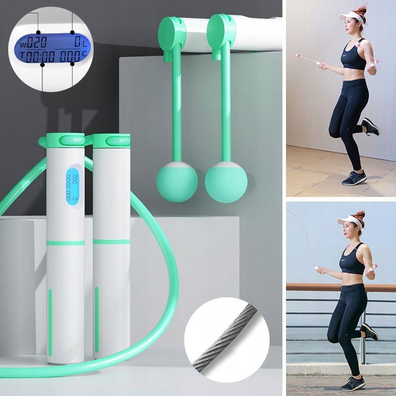 Skakanka Crossfit z elektronicznym licznikiem LCD