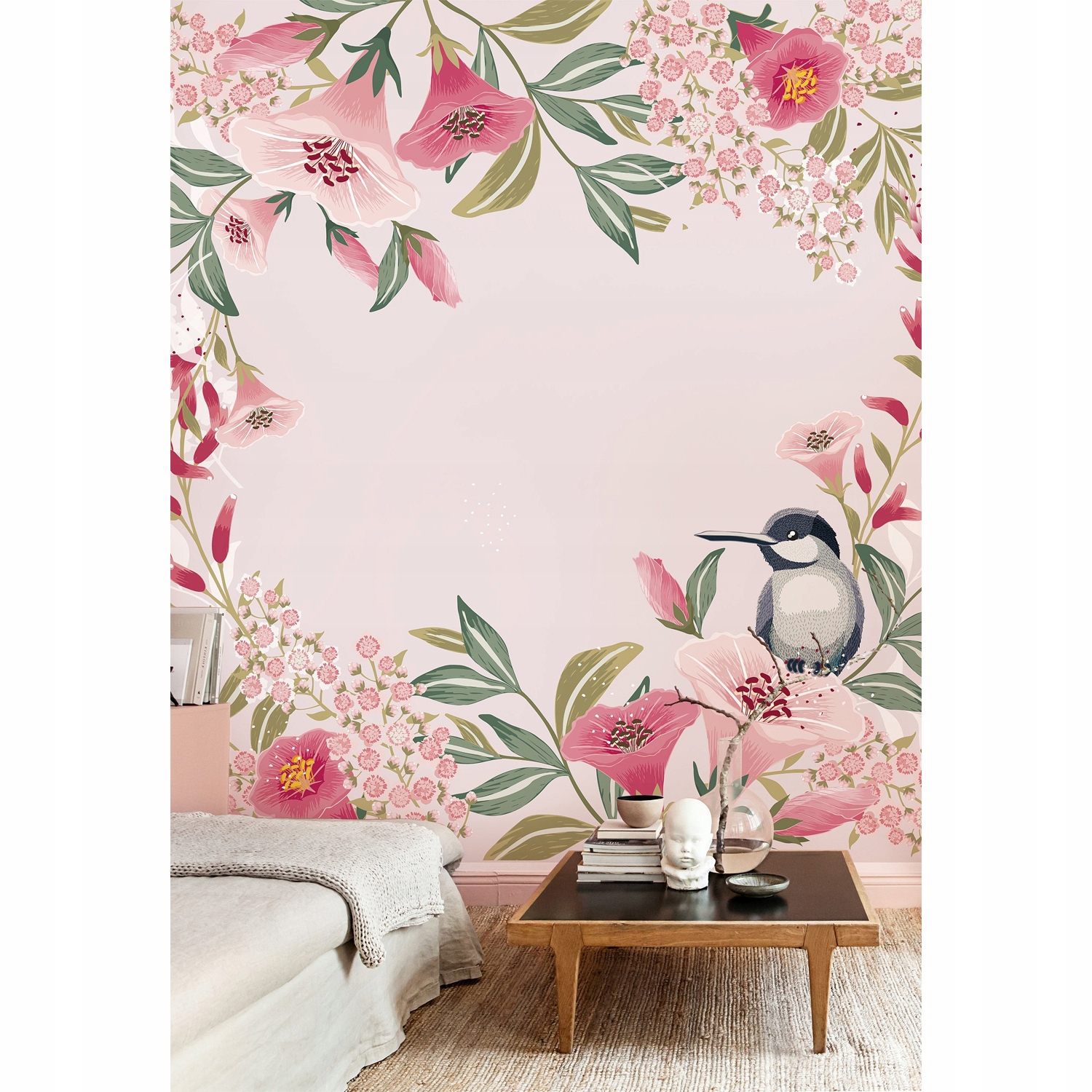 

Tapeta ścienna Romantyczny kwiatowy wzór 360x250cm