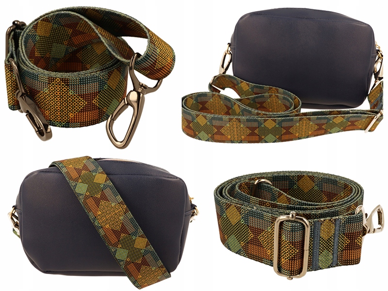 Pasek do torebki GEOMETRIC DARK 40mm ZEPNIJ Płeć kobieta