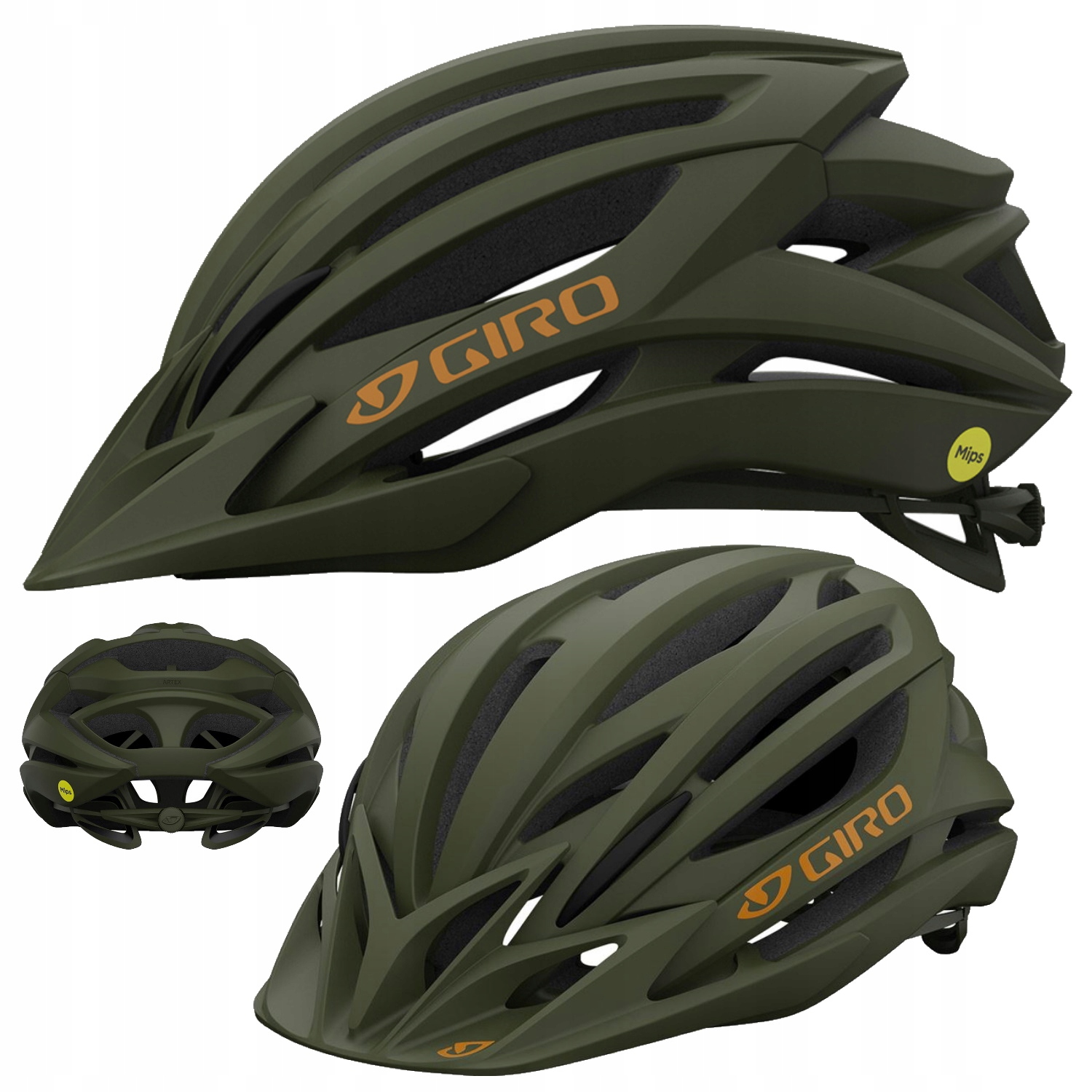 Mtb helma Giro Artex Integrated Mips matná trail zelená