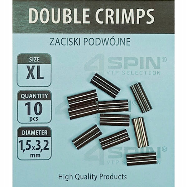 Tulejki zaciskowe podwójne 4spin rozm.M 1.0x2,2 (10szt) Robinson