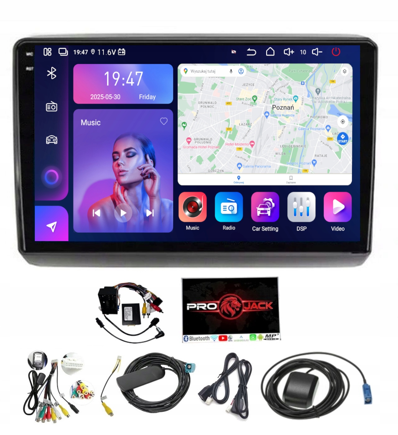 Rádio Navigácia Fiat Ducato 2015-2023 Carplay Android Auto 8GB 256GB Sim