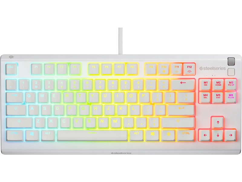 Klawiatura SteelSeries Apex 3 TKL US biały