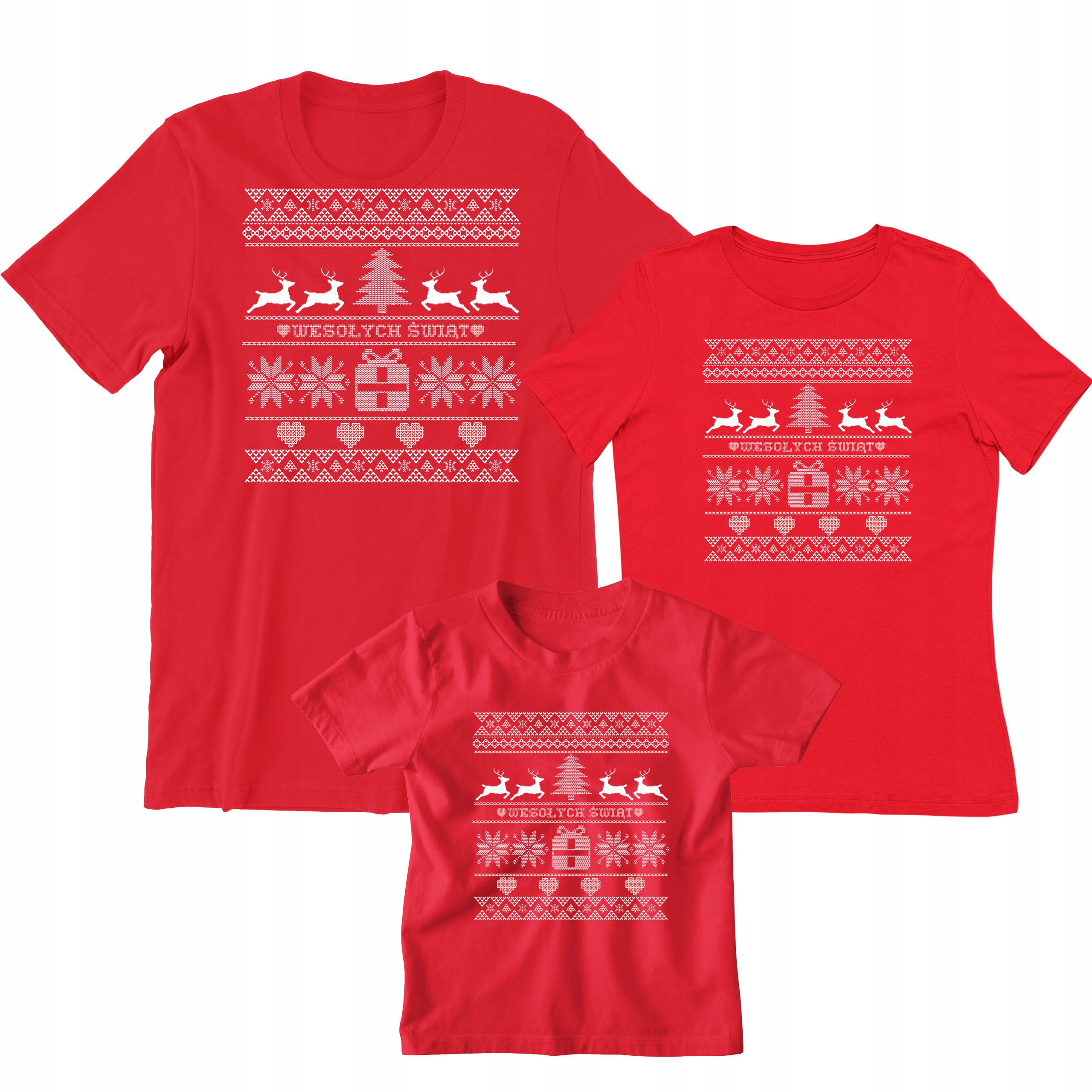 ŚWIĄTECZNE KOSZULKI RODZINA MAMA TATA SYN CÓRKA Marka LOGOSTORE