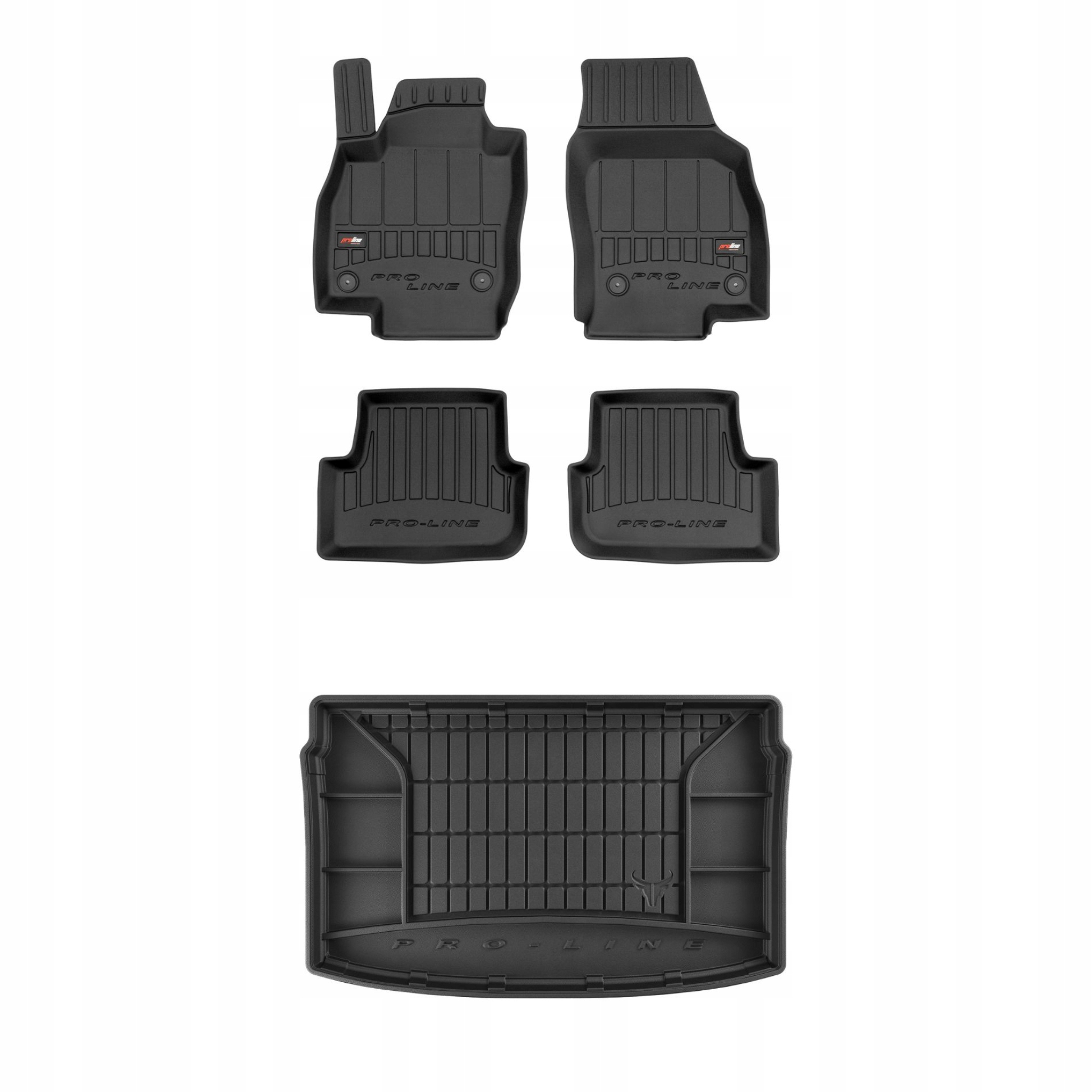 Sada gumových kobercov a rohoží pre Volkswagen Polo VI od roku 2017