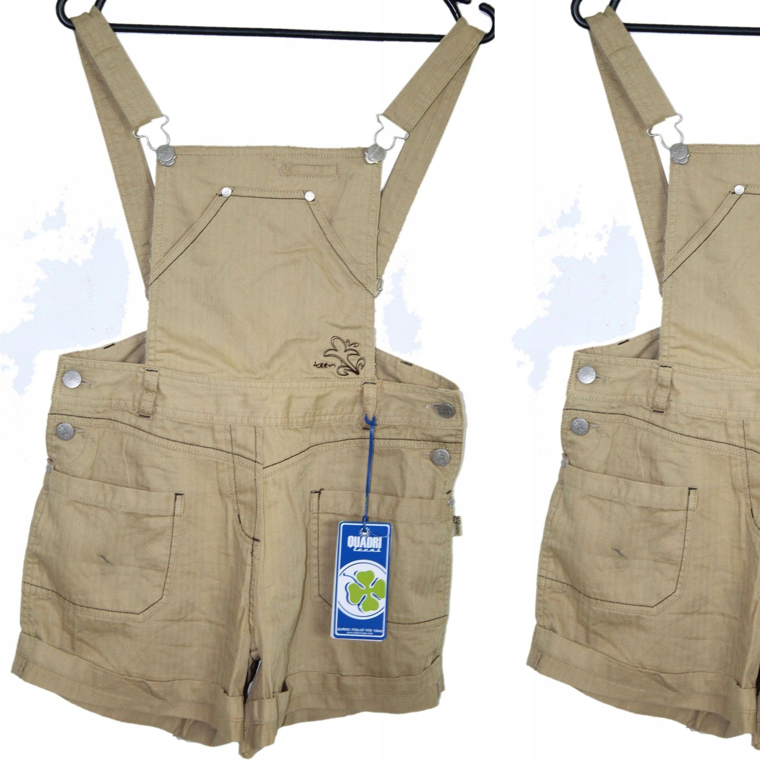 

Q Quadri Dziewczęce Spodenki Szorty Szelki 140