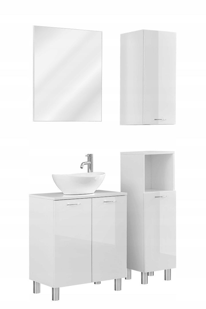 ZESTAW MEBLI ŁAZIENKOWYCH NIKA BIAŁA POŁYSK JASNE Kod producenta 5907736159635