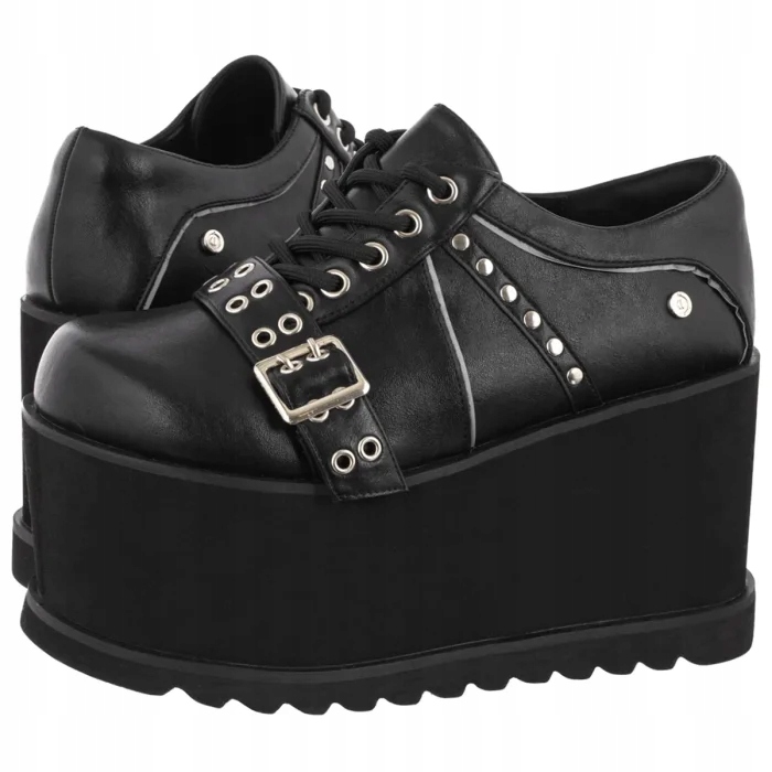 Dámské polobotky na platformě Altercore Lumi Black Černé