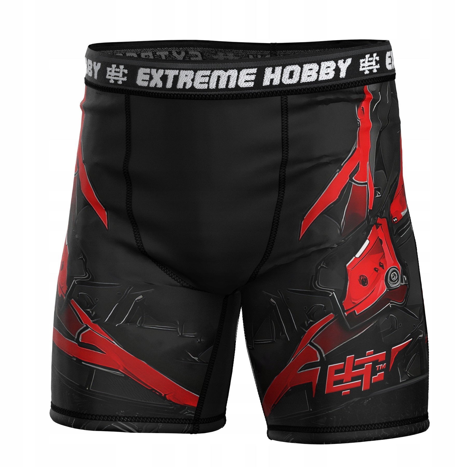 Extreme Hobby Spodenki Vale Tudo męskie do Mma Bjj Iron Force S Czerwony