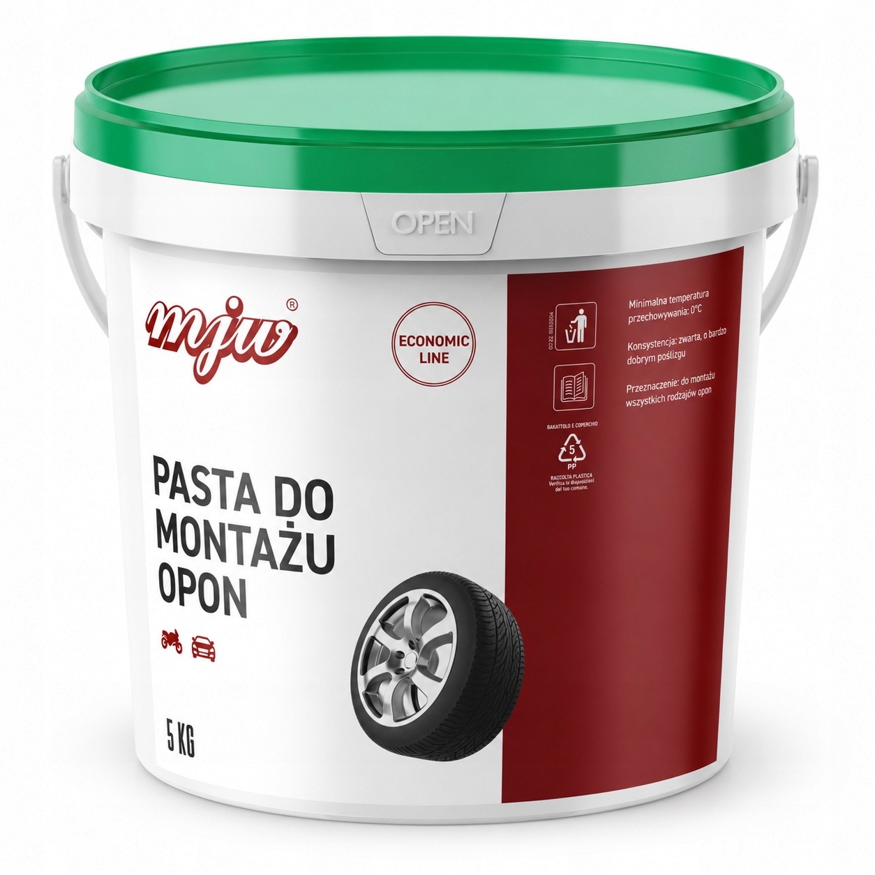 Pasta do montażu opon Mjw Universal 5 kg WAX06 do wulkanizacji