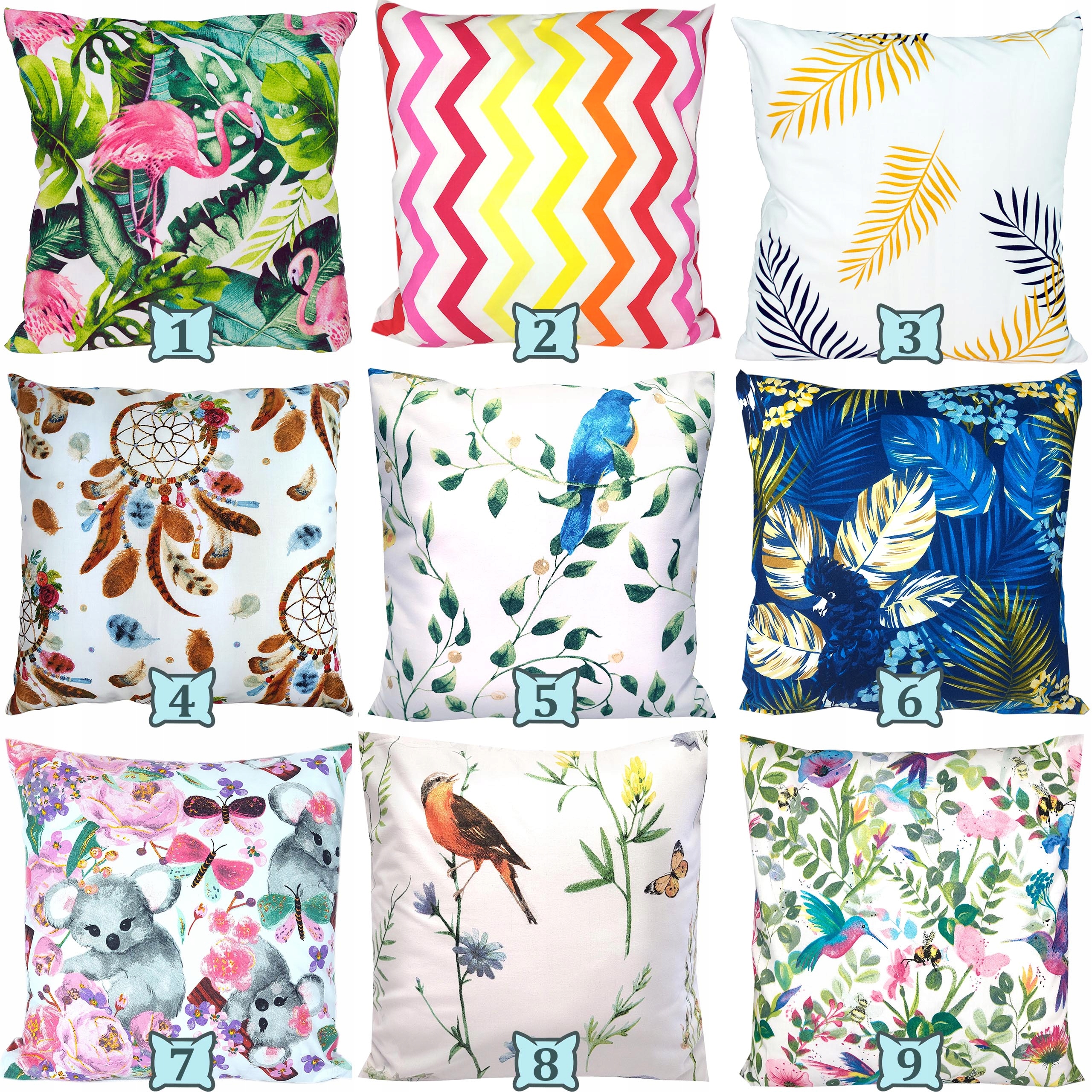 POSZEWKA NA JAŚKA PODUSZKA 50x60 cm BAWEŁNA WZORY Kod producenta 0256