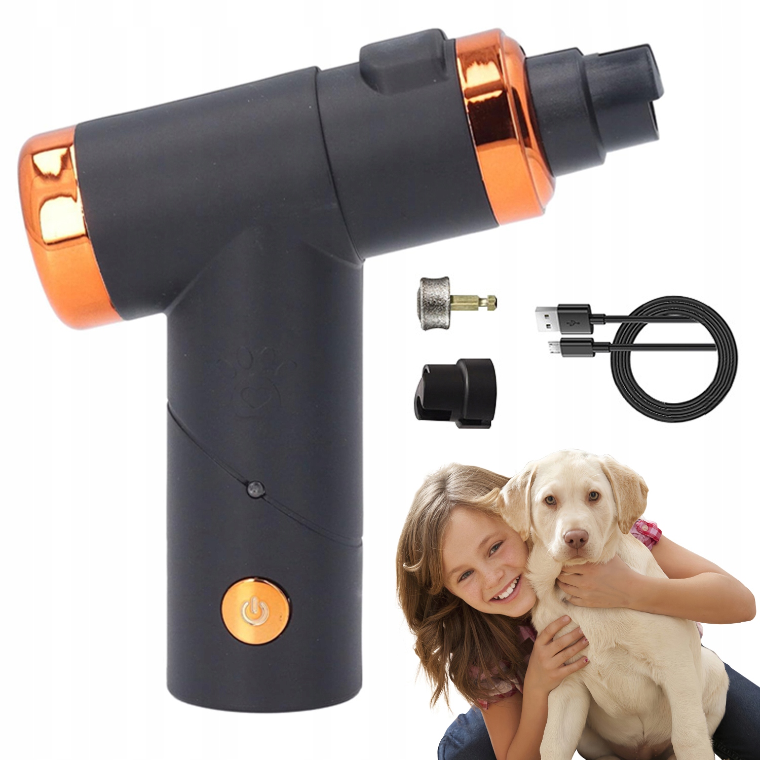 Levně Elektrická Frézka Pilník Na Drápky Pro Psa A Kočku Bruska Kleštičky