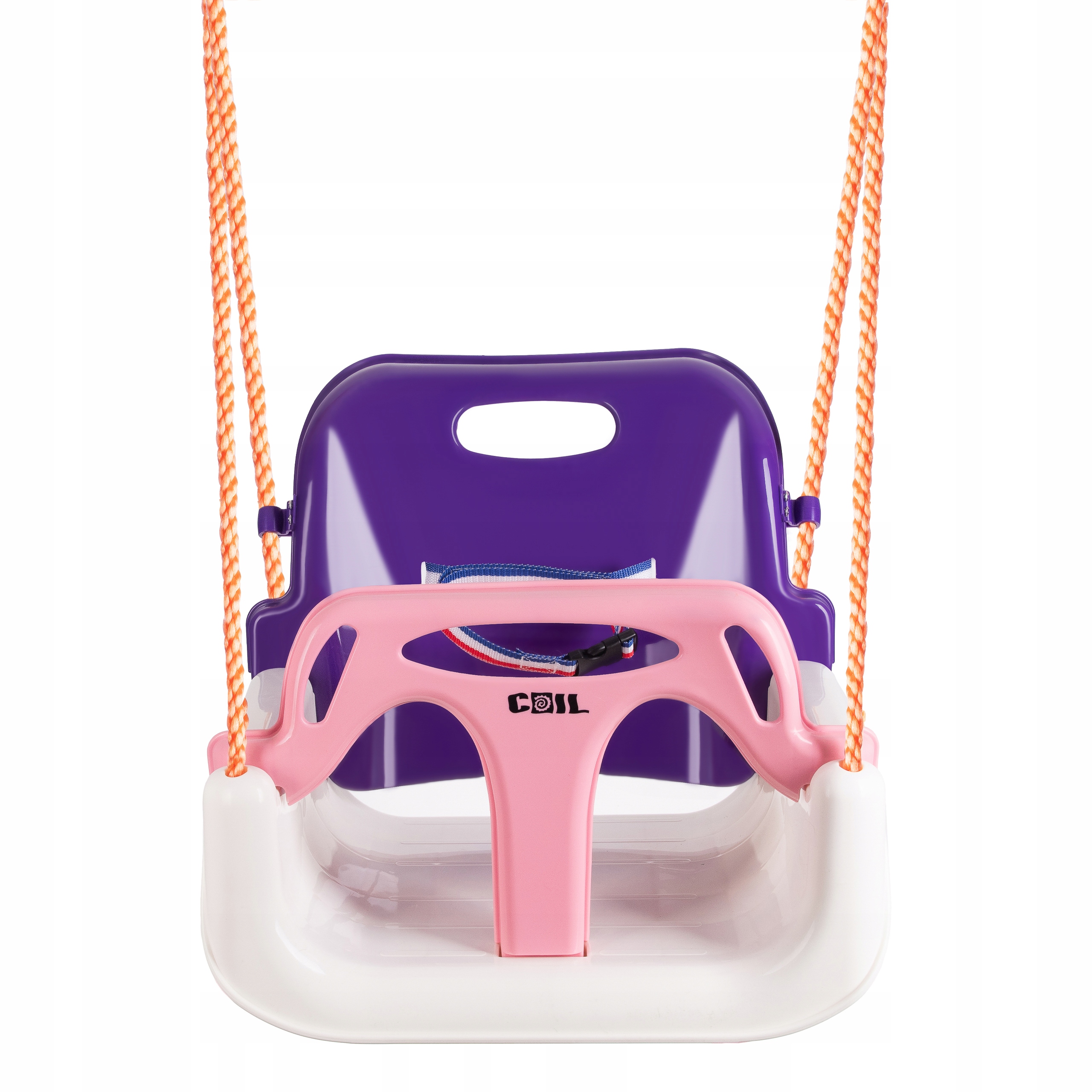 HUŚTAWKA DLA DZIECI OGRODOWA FOTEL WISZĄCY MOCNA 3w1 KUBEŁKOWA PASY RÓŻOWA Kod producenta OGRODOWA