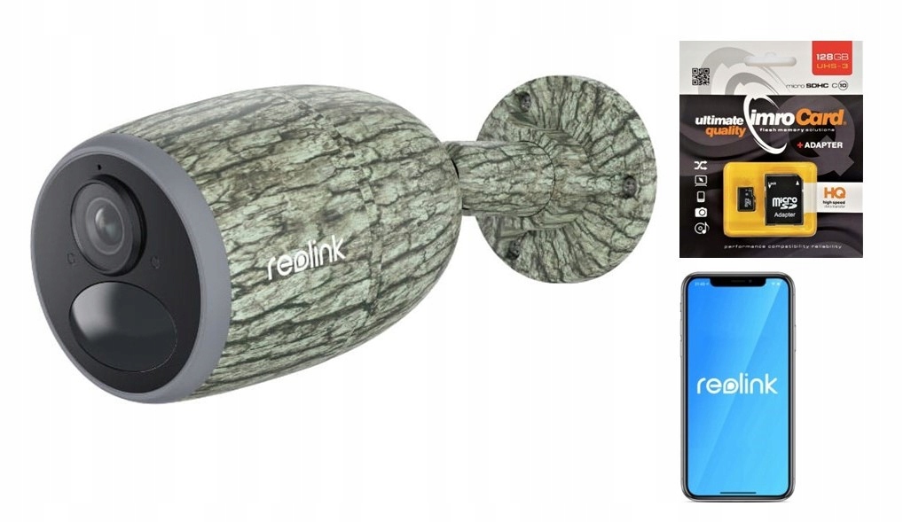 Kamera Reolink Go G330 Camouflage, 4G Lte batéria 128GB karta