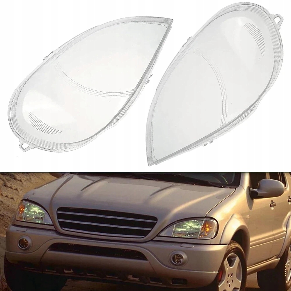 Kryt světlometu automobilových lamp Mercedes ML-třída W163 P+l 2ks
