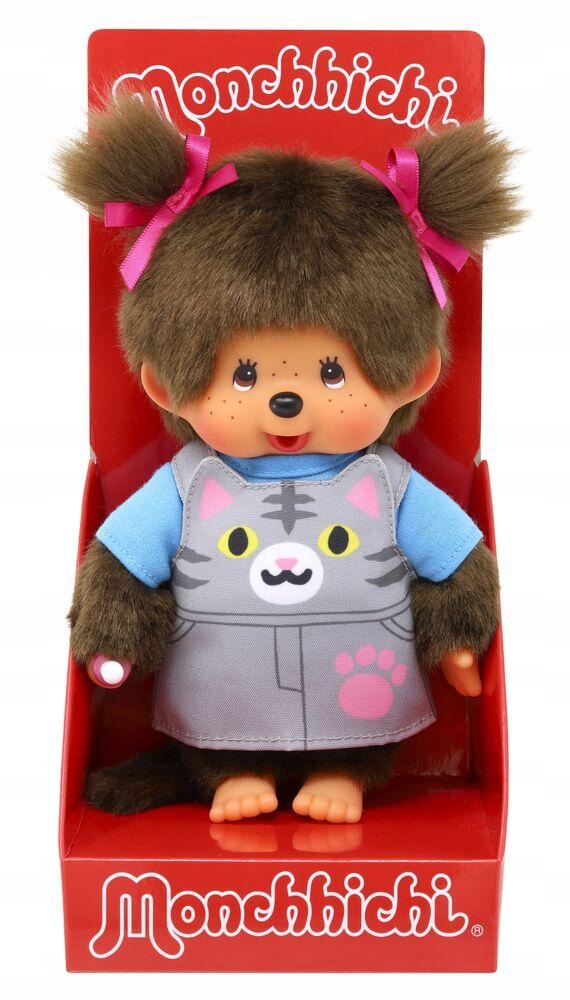 Monchhichi Cat Overalls Plyšák 20 cm