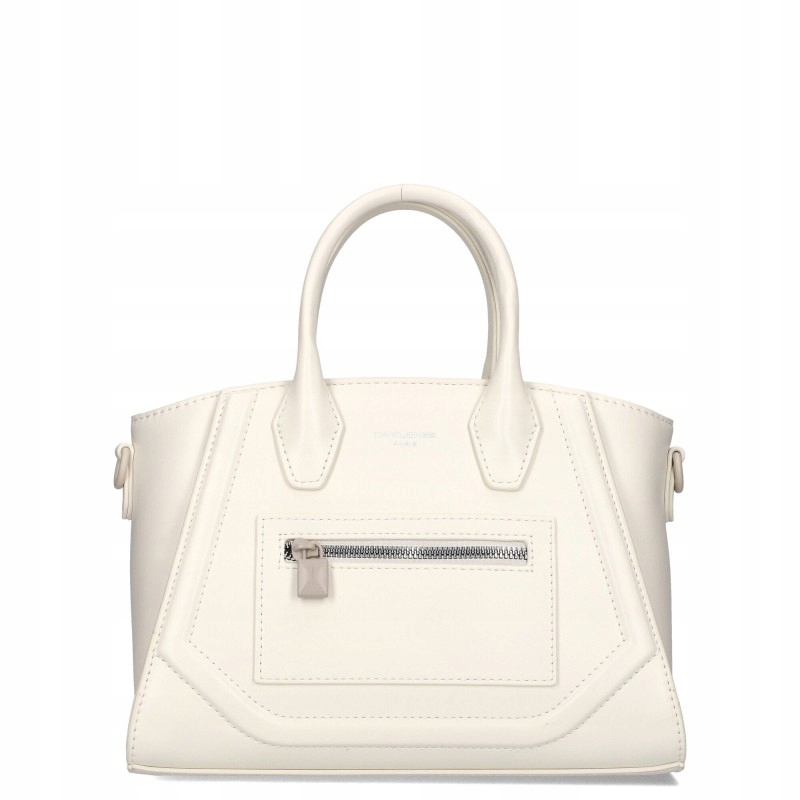 David Jones Dámská kabelka Kufřík CM7514 Střední A5 Ekokůže Pásek Logo