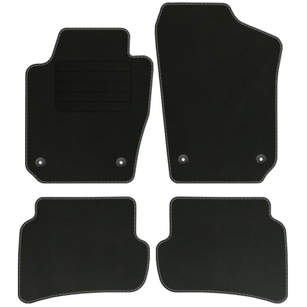 

Skoda Fabia 3 2014- Dywaniki welur Comfort stopery