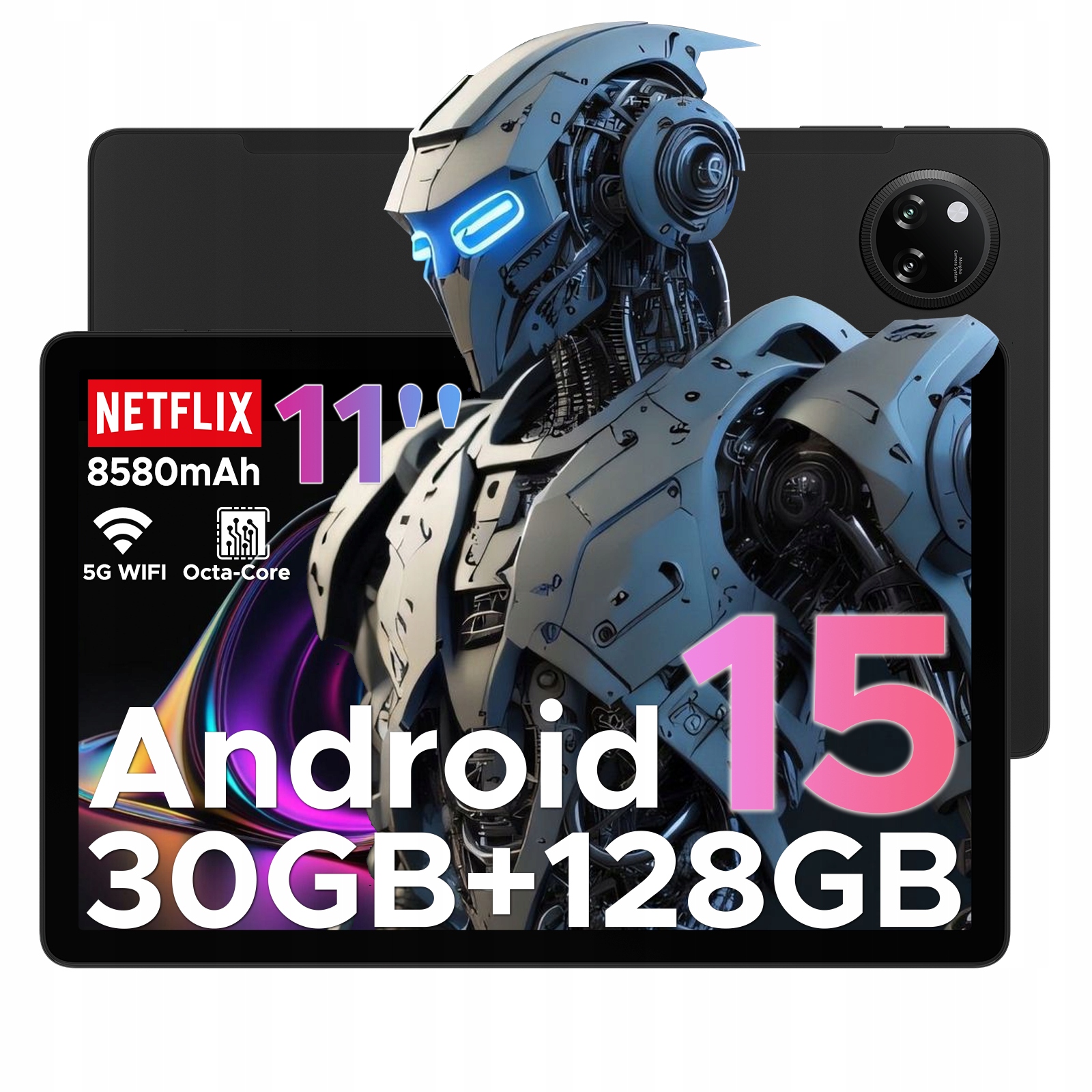 Doogee TabA9Pro+-V Android 15, 11" 90Hz, 30GB RAM/128GB, 8580mAh, OTG/3.5mm/12nm/Odomykanie tvárou (face)