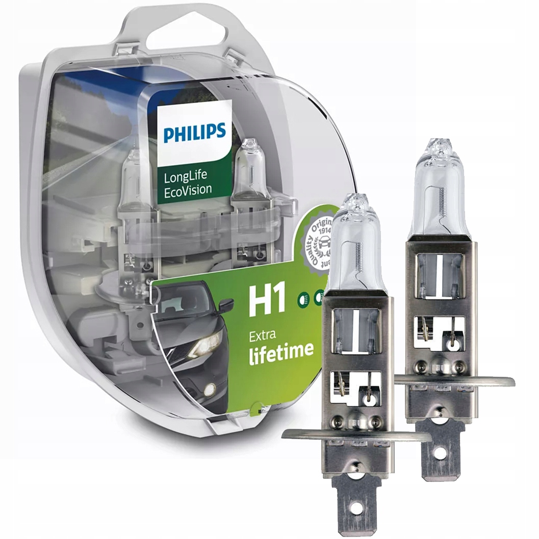 

Żarówki H1 Philips Longlife Ecovision 12258LLECOS2