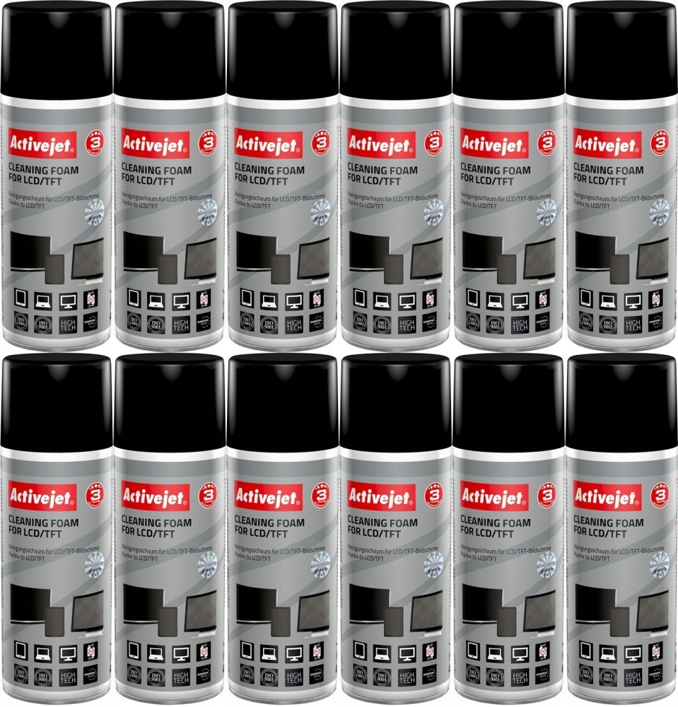 Pianka do czyszczenia matryc LCD/TFT Activejet AOC-105 400ml x12