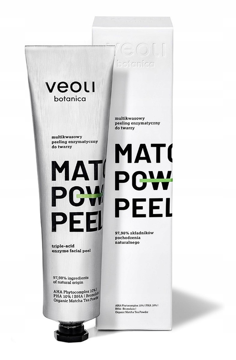 Veoli Botanica Focus Matcha Power Peel enzymatický peeling na obličej 75 Ml