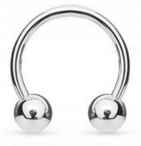 

Podkowa Srebrna Kulki Septum Warga 1,2mm/8mm/3mm