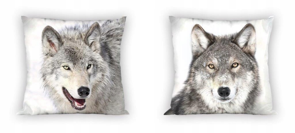 

Poszewka Dwustronna Bawełniana 40x40 Wilk Wolf