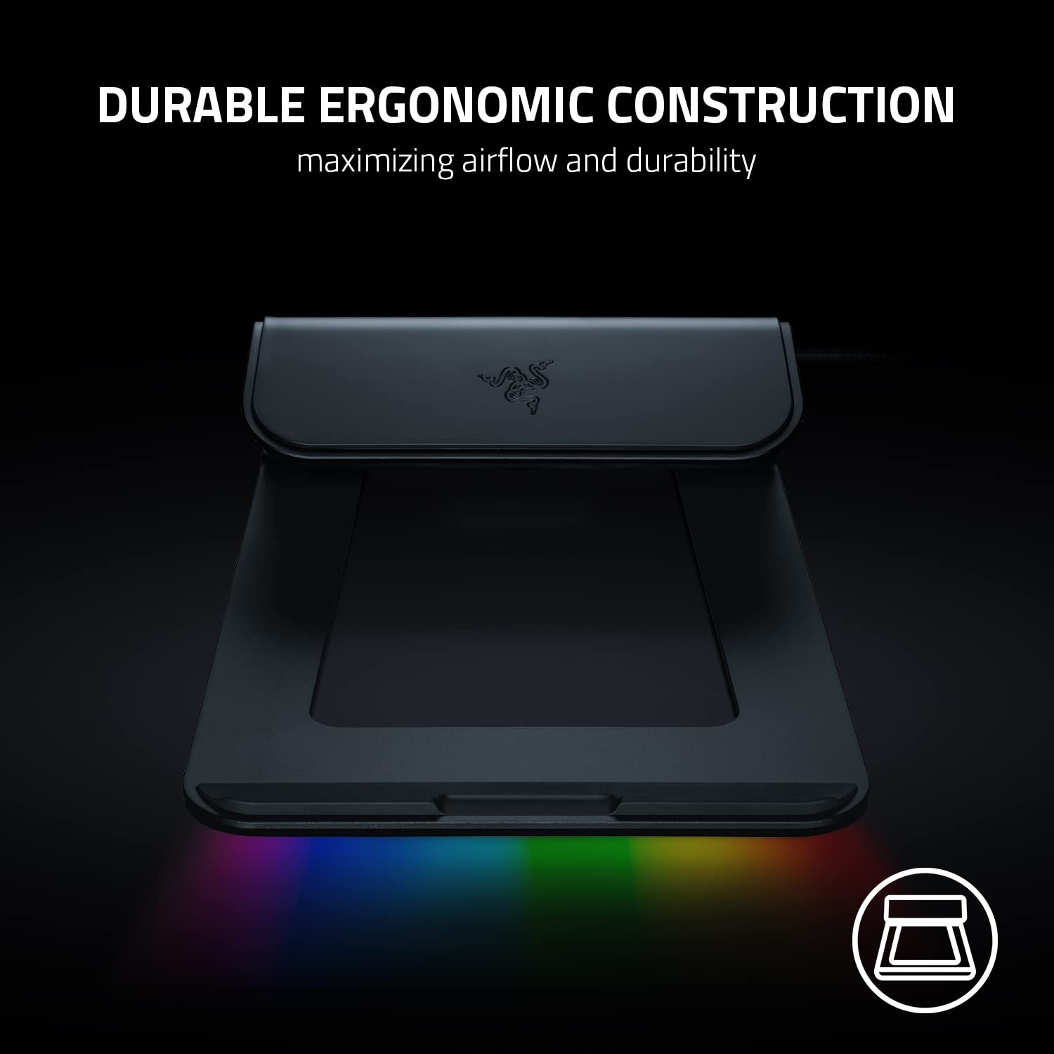RAZER Podstawka Pod Laptopa Chroma V2 Ergonomiczna Aluminiowa USB-C RGB — miniatura 5