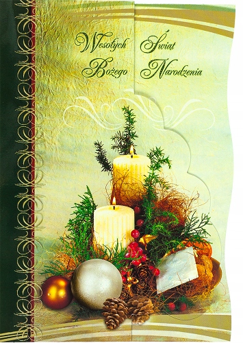 

Stroik Kartka świąteczna z życzeniami urocza A5P7