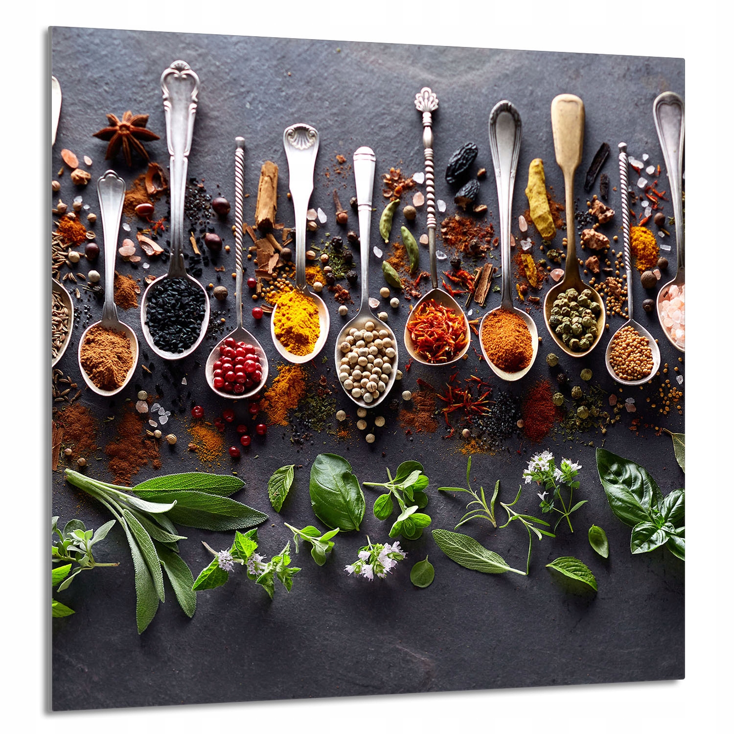 Skleněný Panel Do Kuchyně 60x65 Koření Tvrzené Sklo