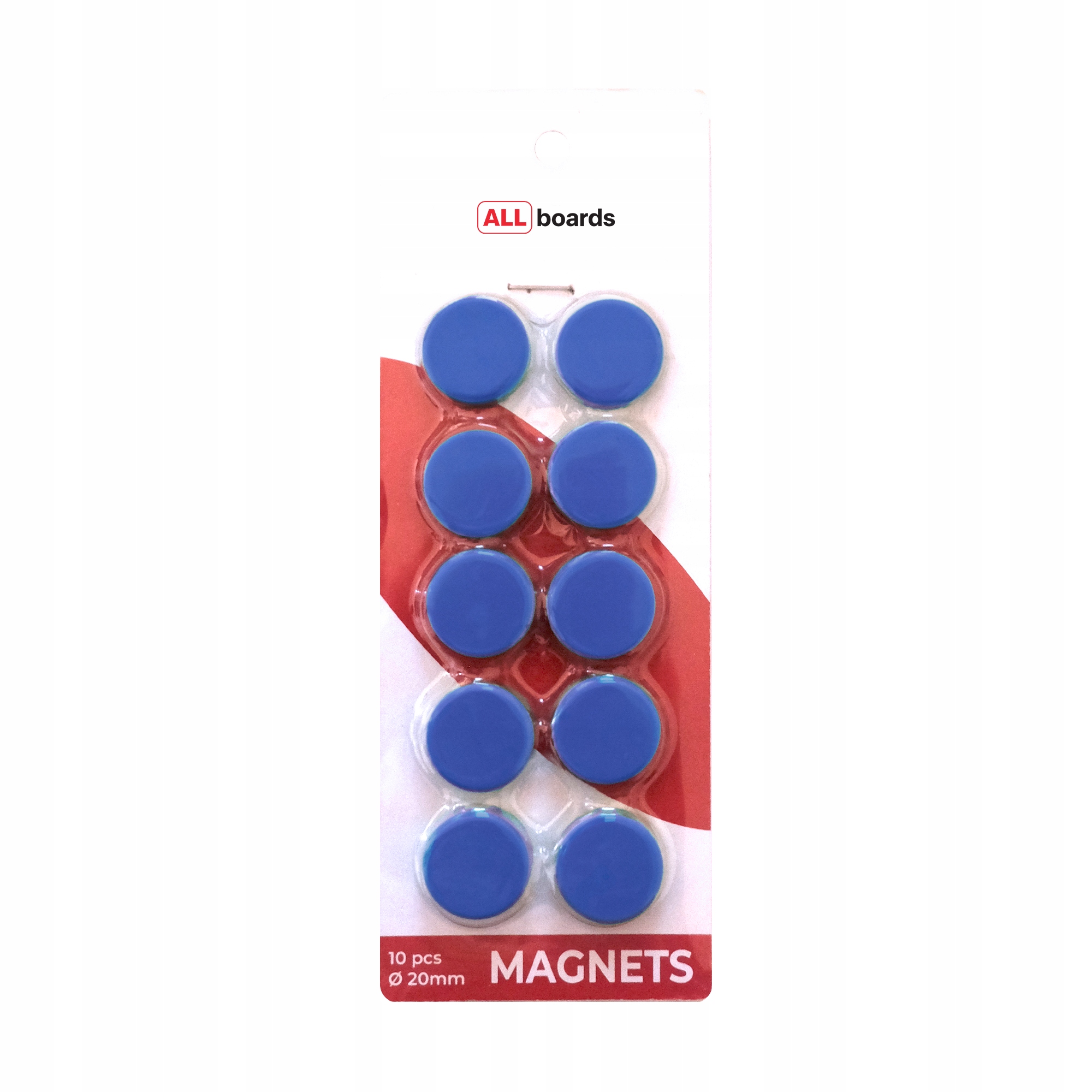 Magnesy do tablic 20 mm - 10 szt NIEBIESKIE