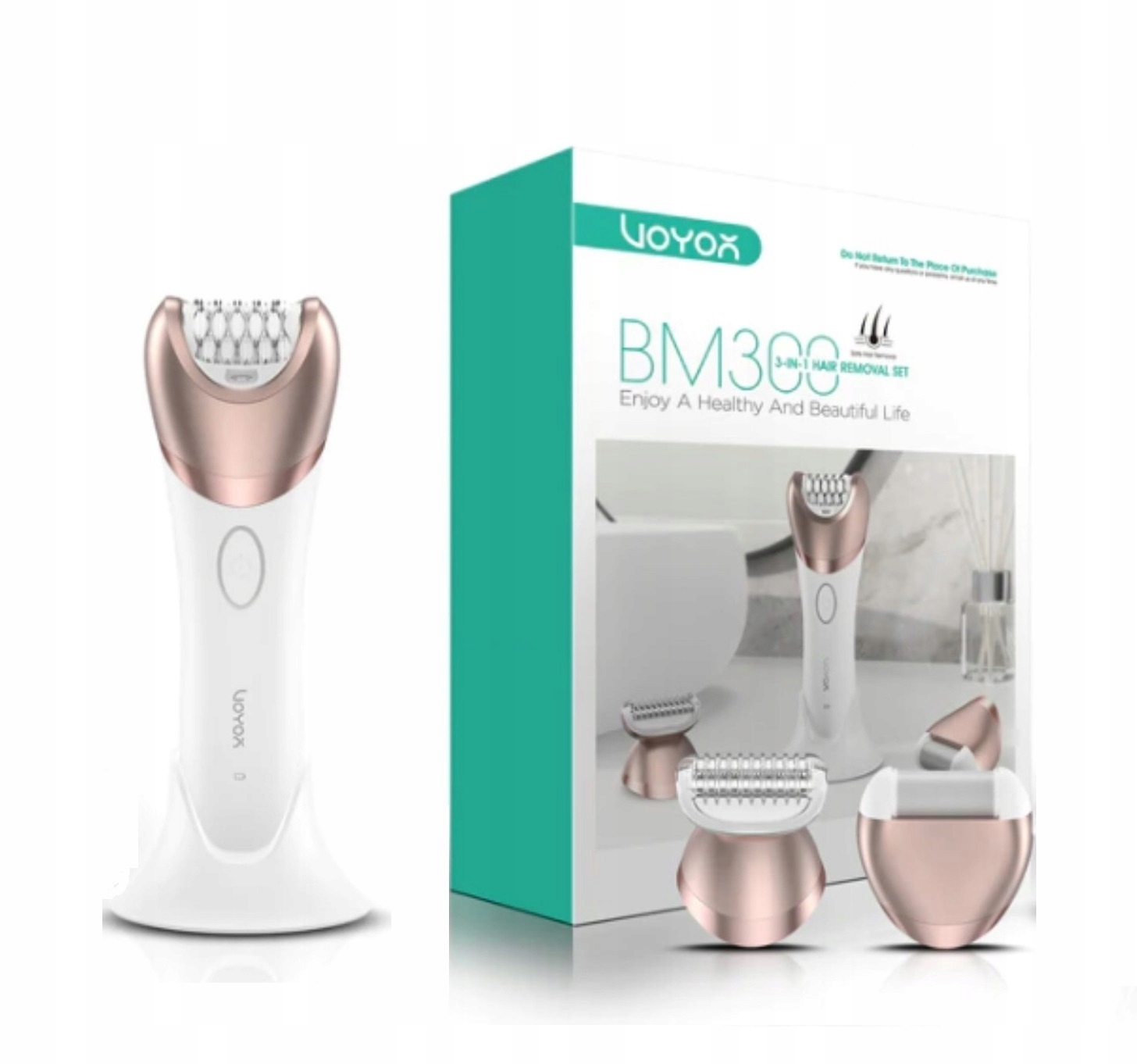 Depilátor Elektrický Bezbolestný Bezdrátový Pro Ženy Multifunkční