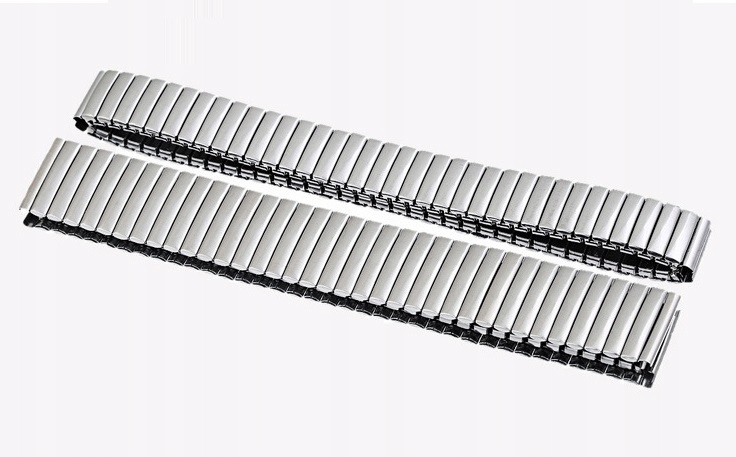 16 mm Bransoleta Srebrna Rozciągana Do Zegarka Jednolita Szerokość Marka ImpoTrade