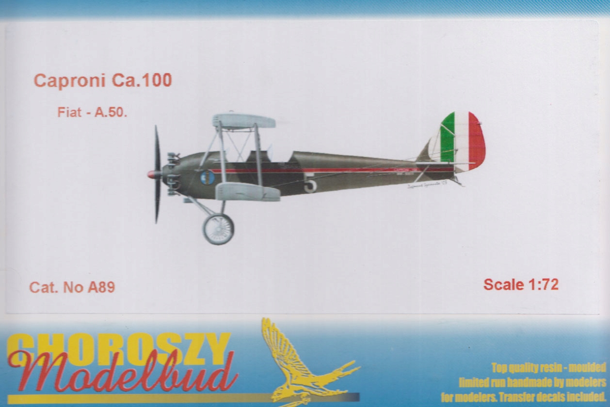 Choroszy A89 1/72 Ca-100 Fiat engine